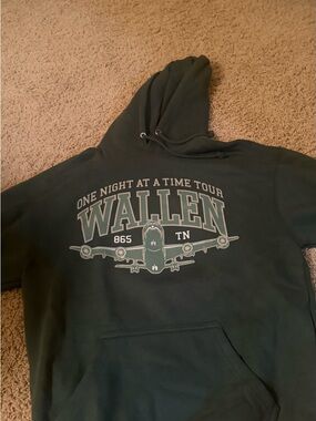 Morgan Viyal Green Fleece Crewneck Sweatshirt